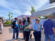 The Evans Vista Master Plan Project Team spoke with City residents at the 2023 Rhody Festival Cake Picnic