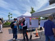 The Evans Vista Master Plan Project Team spoke with City residents at the 2023 Rhody Festival Cake Picnic”