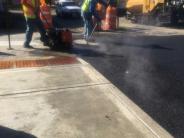 Finishing up paving