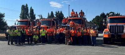 City, Jefferson, and Clallam County Street and Road crews